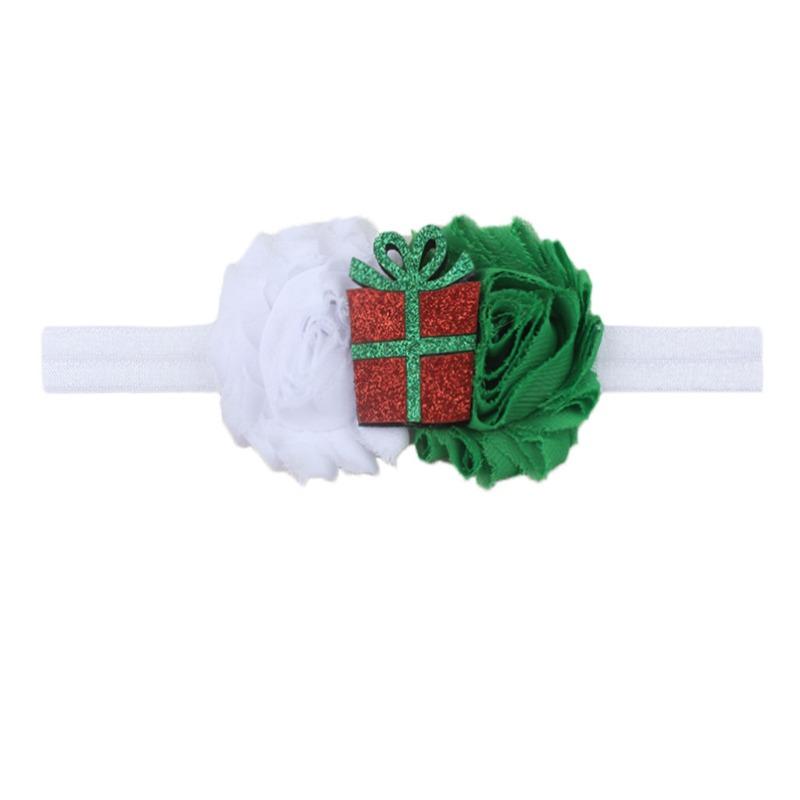 Christmas decorative headband cute children's Christmas old flower stitching cartoon pattern headband children's headband