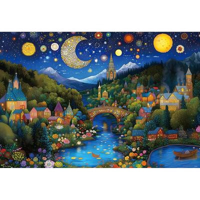 Beverly 1000-Piece Jigsaw Puzzle Dreamy Night Scene Peace and Magic 49×72 1000-086