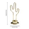 European Cactus Shape Metal Candle Holder Iron Tealights Candle Stand Round Candlesticks Vintage Desktops Decorations