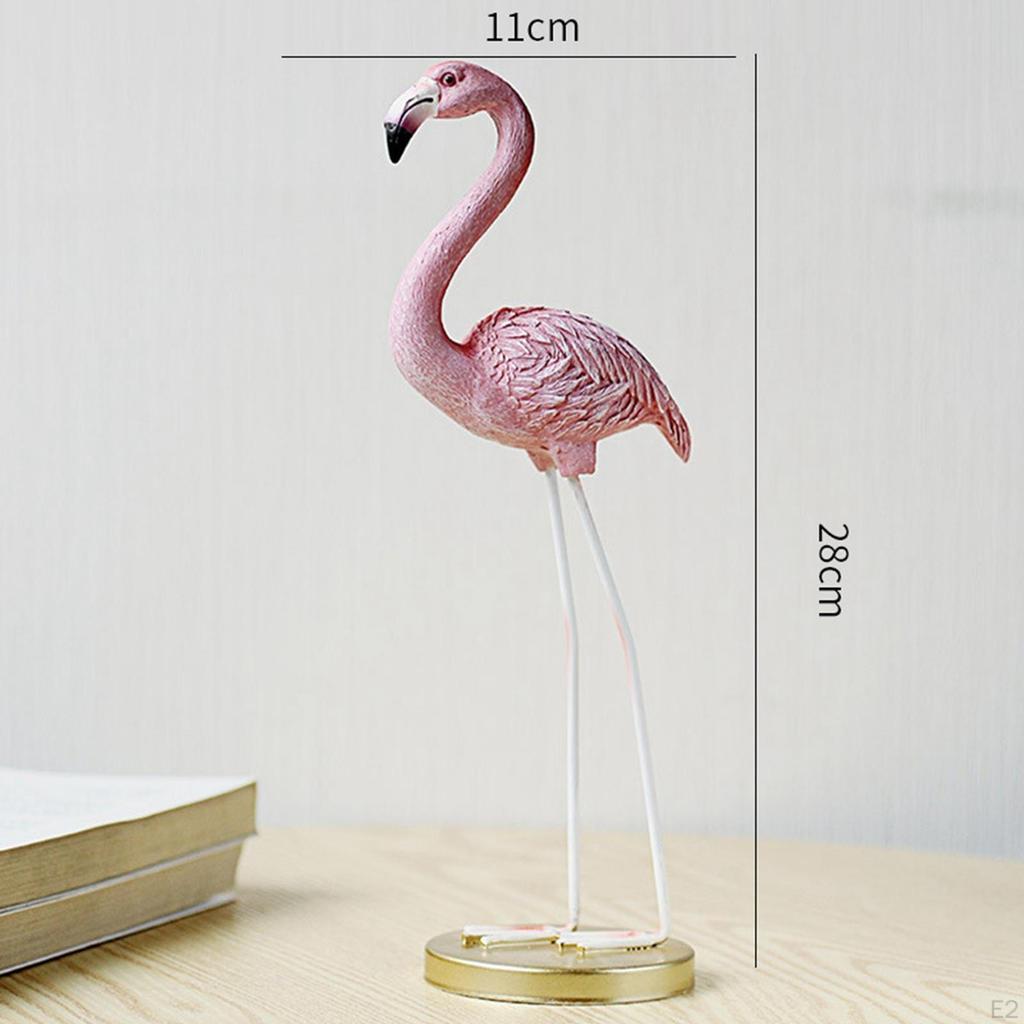 Flamingo Cheetah Resin Sculpture Modern And Animal Figurine Decorative Table Centerpiece for Home
