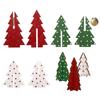 Christmas Decor 3 Pieces Wood Table Rustic Christmas Tree Farmhouse Wooden Xmas Centerpiece For Small Table Xmas Trees