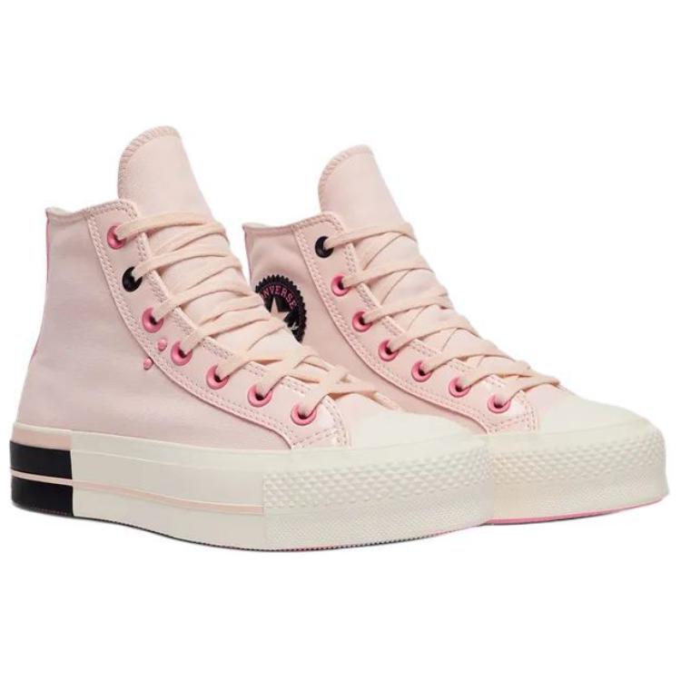 Converse All Star Lift Comfortable Non-slip Wear-resistant High-top Skate Shoes Women's Pink