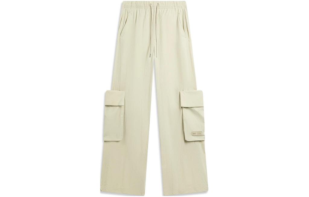 Li Ning Sports Life Collection Knitted Sweatpants Women's Foam Khaki AYKU670-1