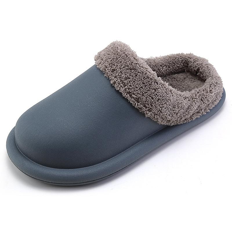 New autumn and winter cotton slippers home plush warm couple indoor slippers home high quality tasteless