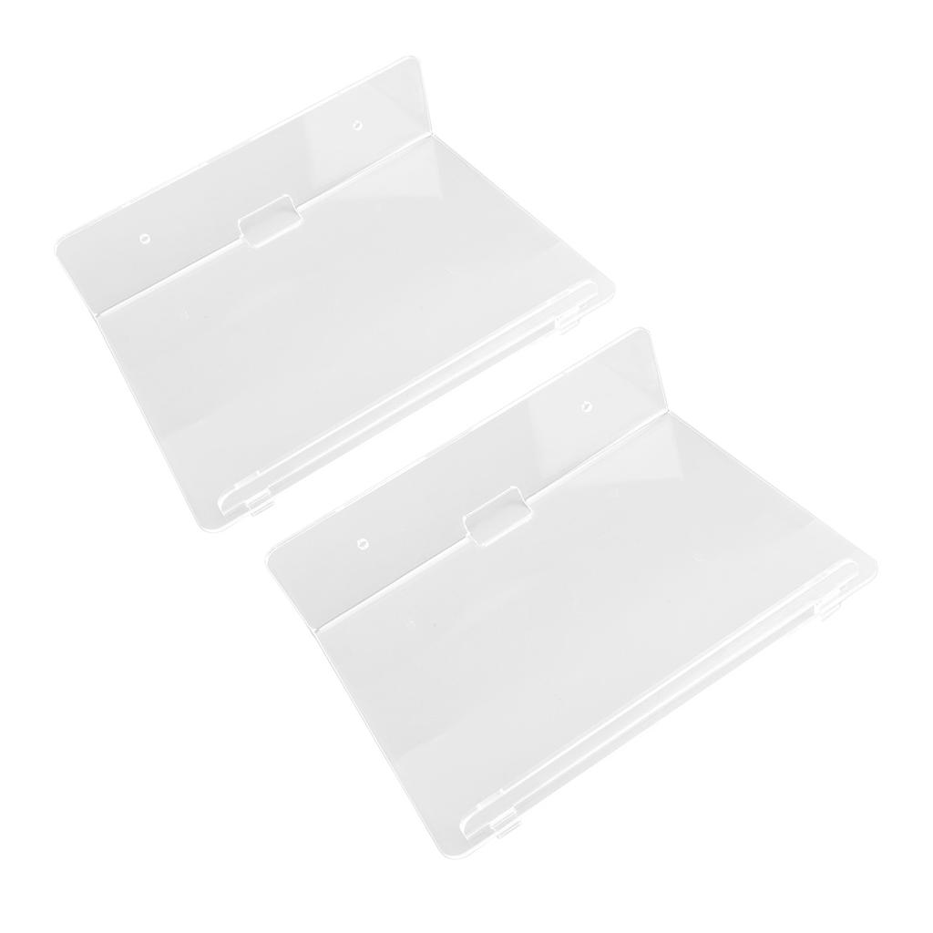 2 SZTUKI Półka Pływająca Akrylowa Półka Ścienna Łatwa Instalacja Montaż Ścienny na Głośnik Monitor Salon