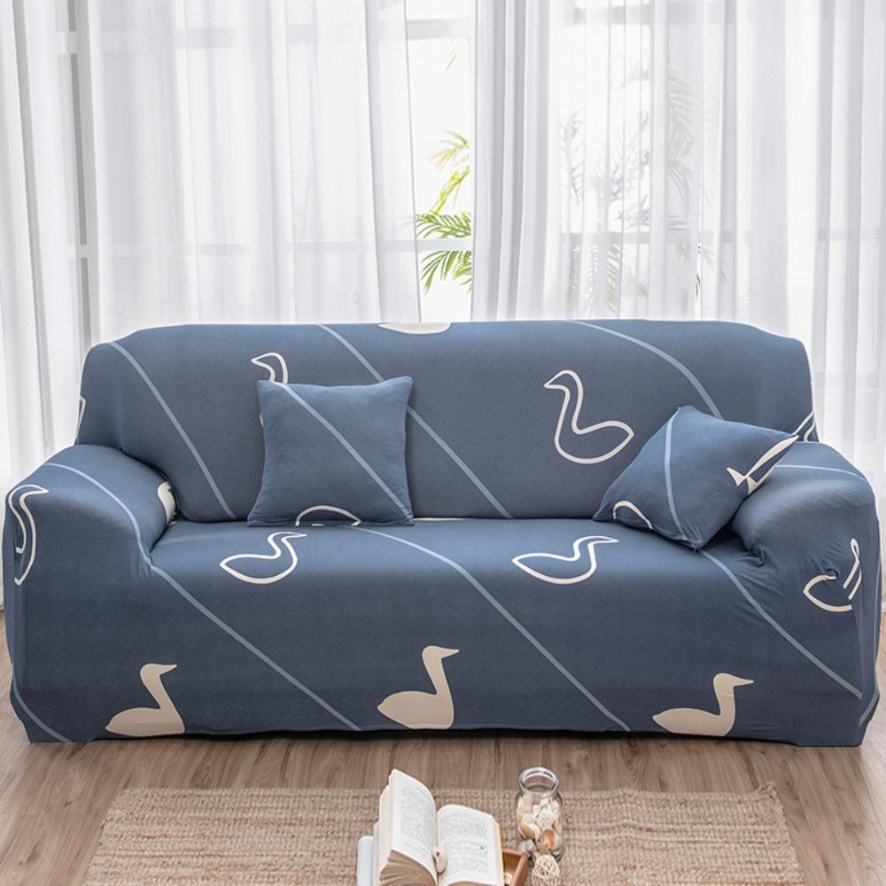 Stretchable Printed Sofa Cover Full Elastic Slipcover 4 Seasons Soft Fabric Protector