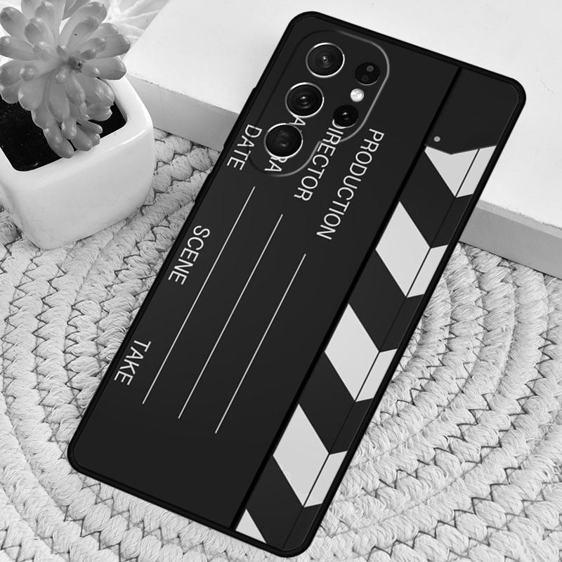 Film Movie Maker Clapper Board Phone Case for Samsung Galaxy Note 10 Pro S26 Ultra S23 S24 FE S25 S21 S22 PLUS Shockproof Cove