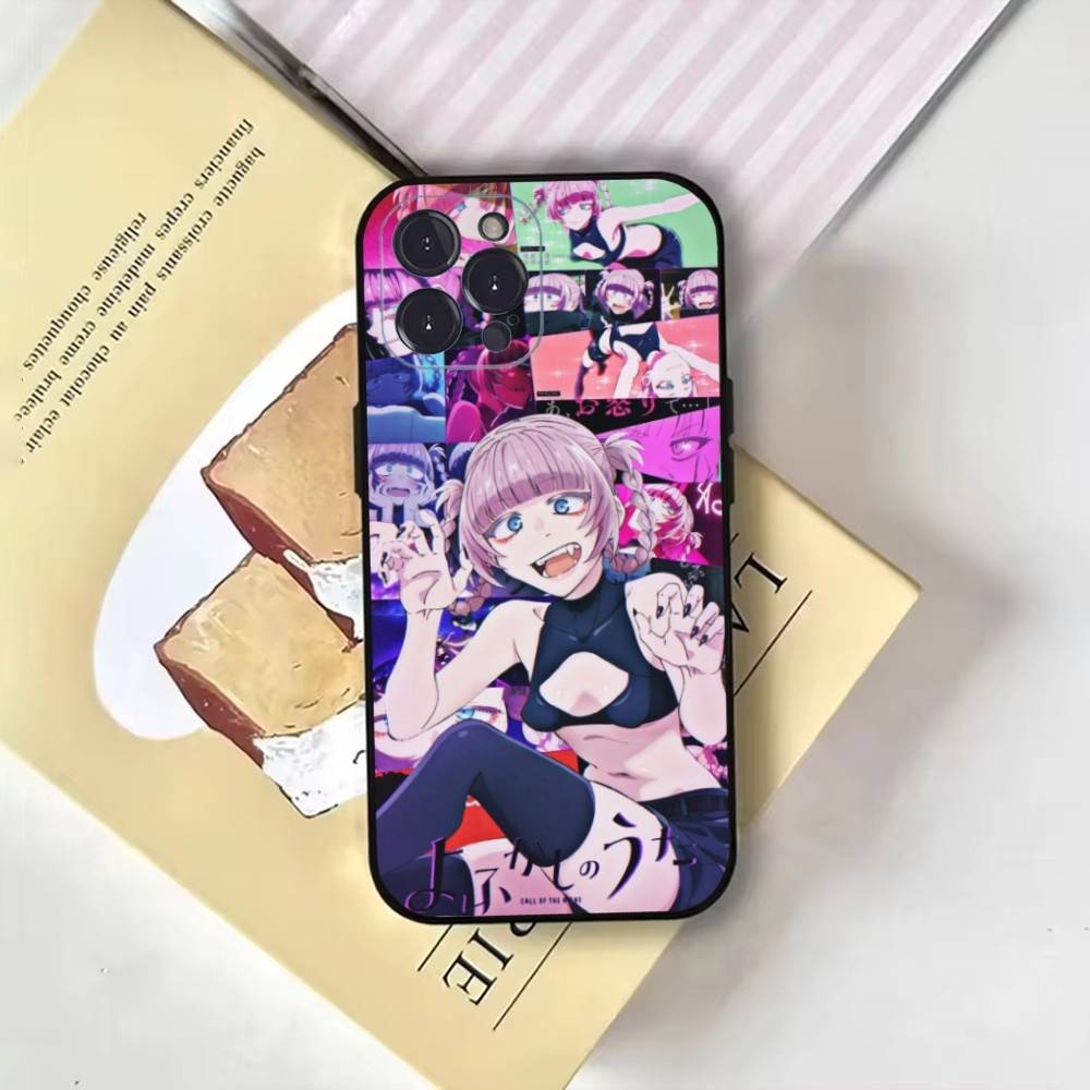 Call of the night anime design Phone Case For iPhone17,16,15,14,13,12,11 Plus,Pro Max,Soft Black Cover