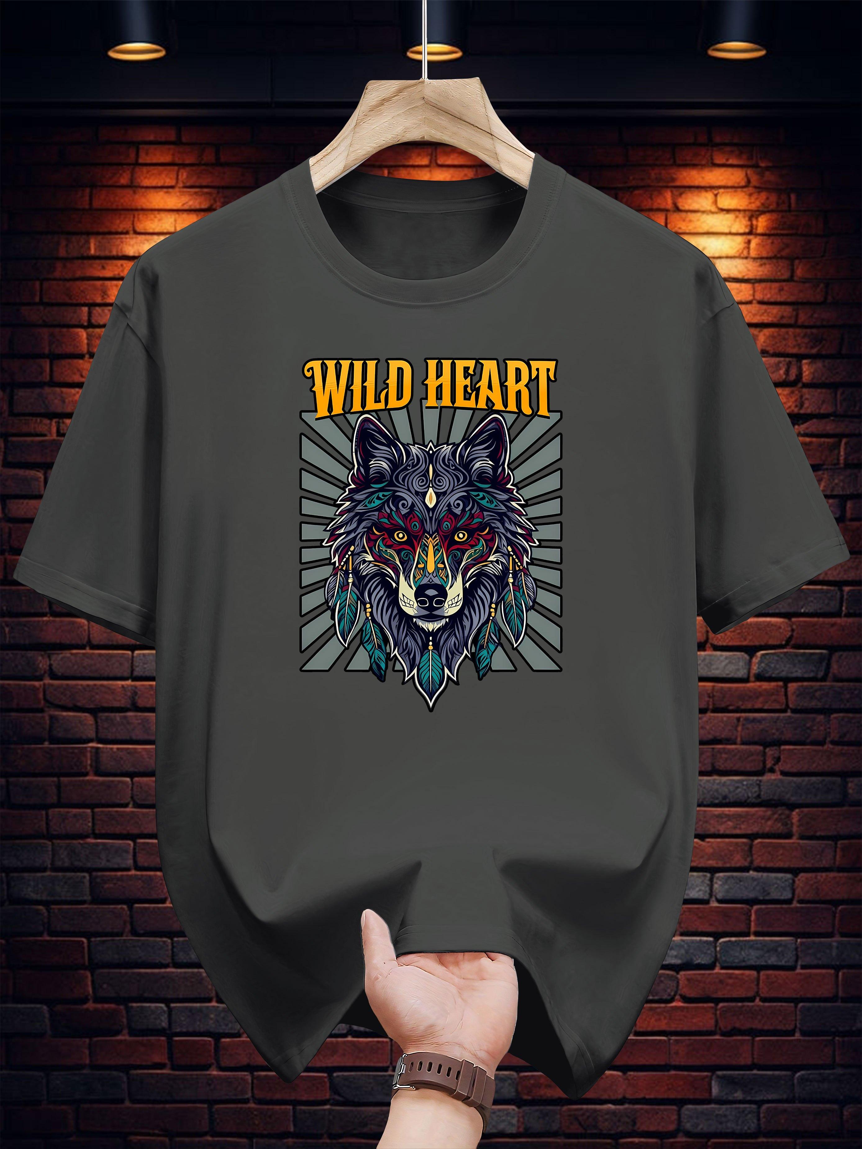Wild Heart Graphic T-shirt -Cotton XXL