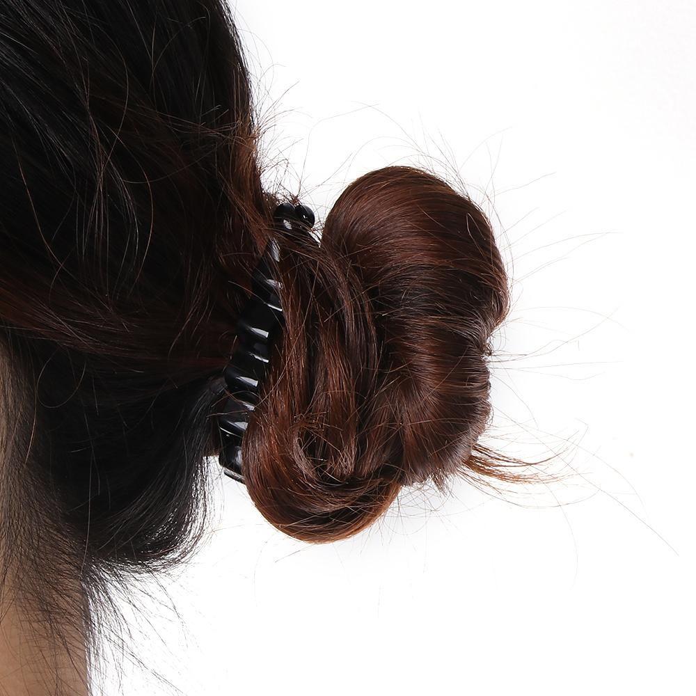Women Fashion Black Styling Tools ABS Plastic Ponytail Holder Barrette Hair Clip Banana Hairpin