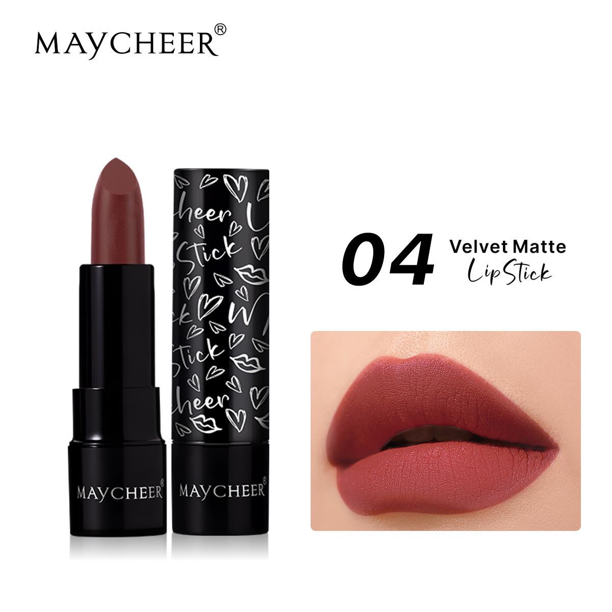 Maycheer Бархатная Матовая Помада - Не Прилипает, Мягкая Туманность, Осветляющий Цвет Губ