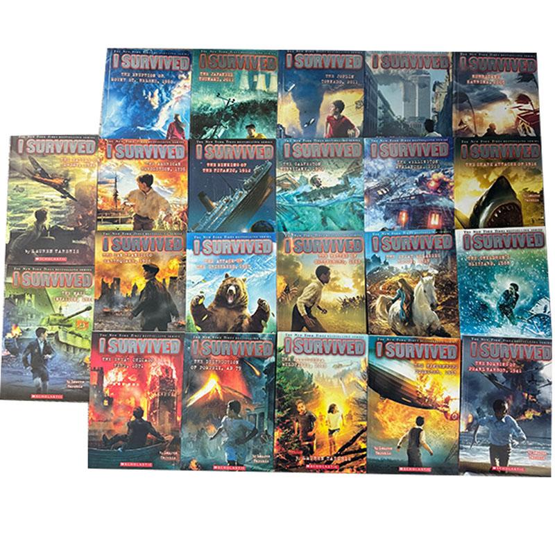 

22 Books/set I Survived English Reading Books Disaster History Survival Novel Escape Guide Children s Science Chapters Books 22 Books