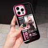 Holo Mori Calliope Jelly Double layer Rose Red Mobile Phone Case for iPhone 17 16 15 14 13 12 11 Air Pro Max Plus Protective