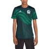 Adidas Logo Print Round Neck Short Sleeve Soccer Jersey Men Tops Green HF1370