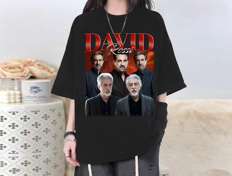 Vintage David Rossi Character TShirt David Rossi Tee Actor David Rossi Modern Vintage Shirt