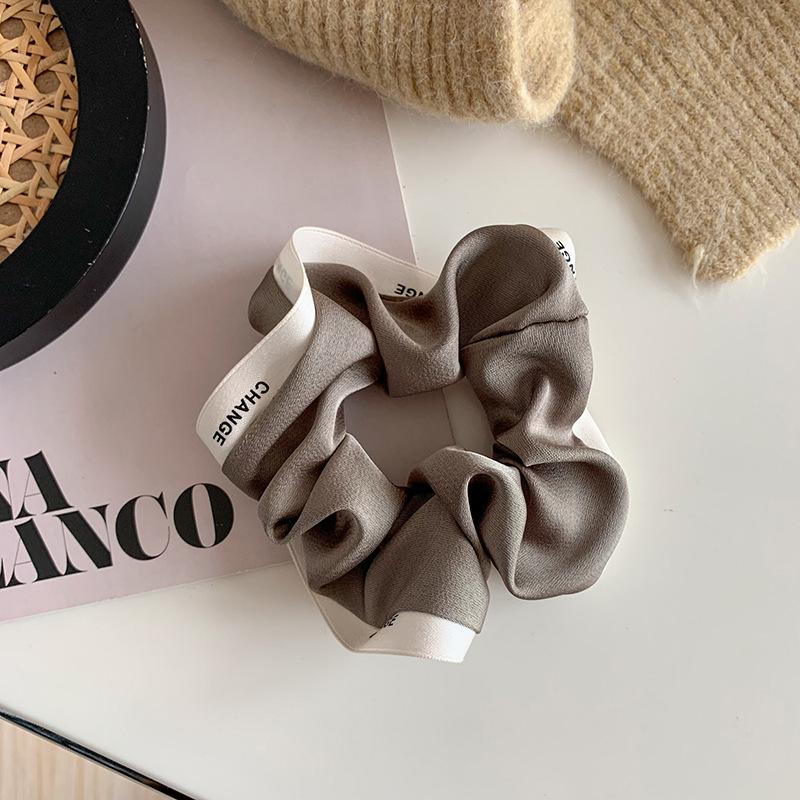 Korean Style Hair Ring: Leather Ponytail Holder & Ball Hair Accessories for Women