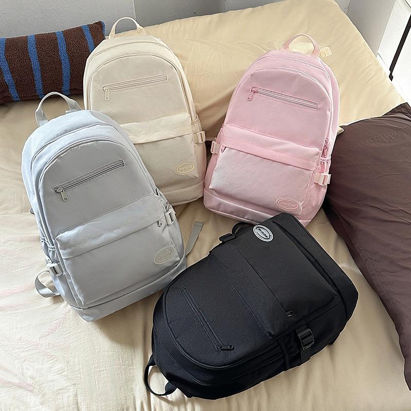 New Japanese school bag ins niche versatile simple large-capacity backpack junior high school student casual computer backpack