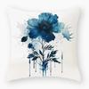 Pillowcase Classic Retro Green Plant Sofa Decoration Pillowcase Nordic Home Waist Cushion Pillowcase