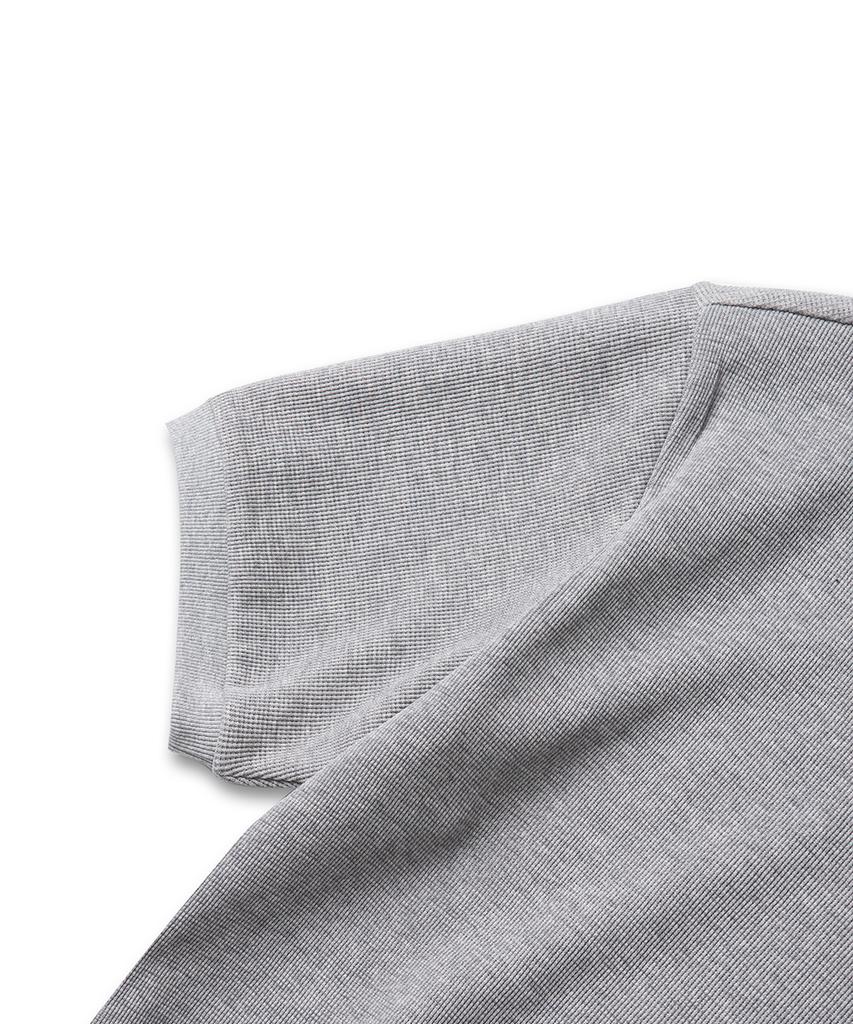 Teilleochaedeu Tactile Waffle Crewneck (Gray)