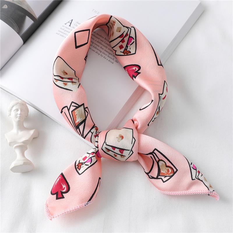 

50 * 50 см шелковые шарфы весна и осень универсальное украшение профессиональные маленькие квадратные шарфы защита шеи связывающая сумка 50*50cm