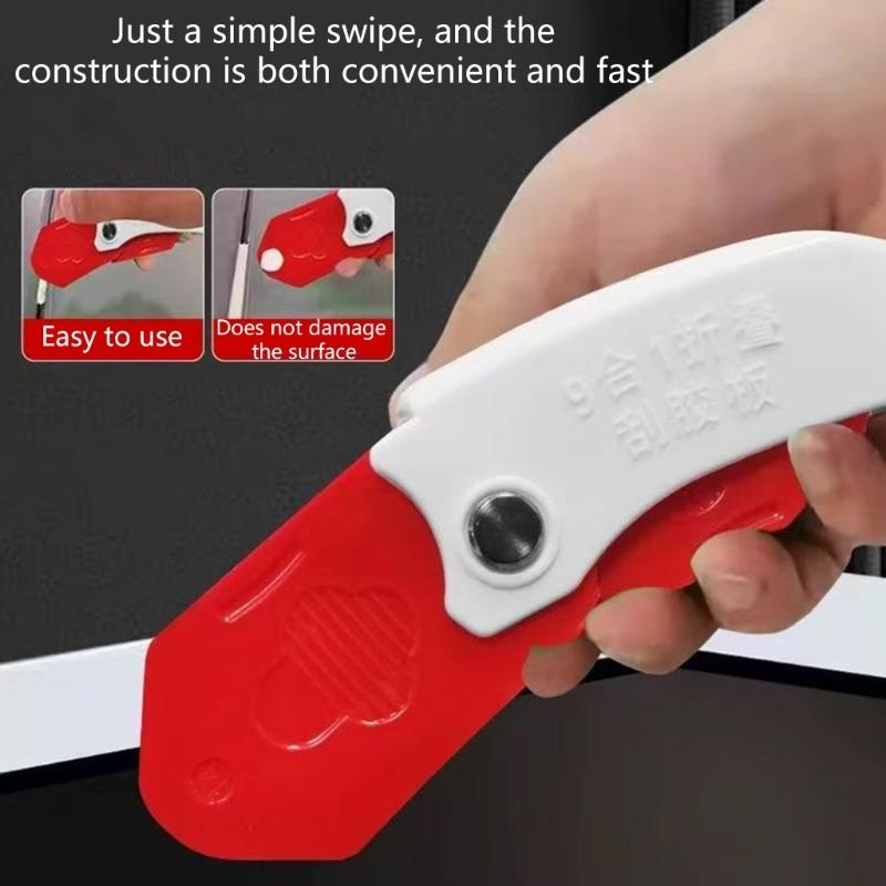 9 in 1 Silikon Fugenkratzer Werkzeug Verbesserter Silikon Dichtungsmasse Werkzeugsatz Müheloses Abdichten mit glättender Finger Finisher Spitze