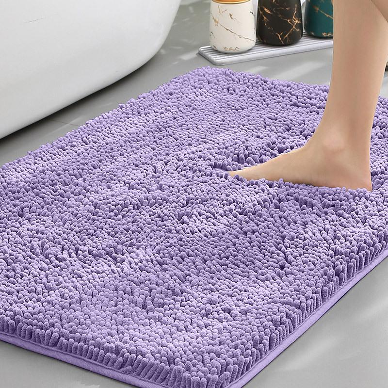 Chenille Water-Absorbent Anti-Slip Bathroom Entrance Mat