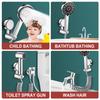 Bathroom Wall Bracket Suction Cup Shower Head Bracket, Adjustable Shower Head Bracket, Can Rotate 360 °