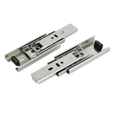 Uxcell Drawer Slides, Full Extension, Ball Bearing, Bidirectional Sliding, Track Rail, 100mm, 45mm Wide, 15kg Capacity, 1 Pair