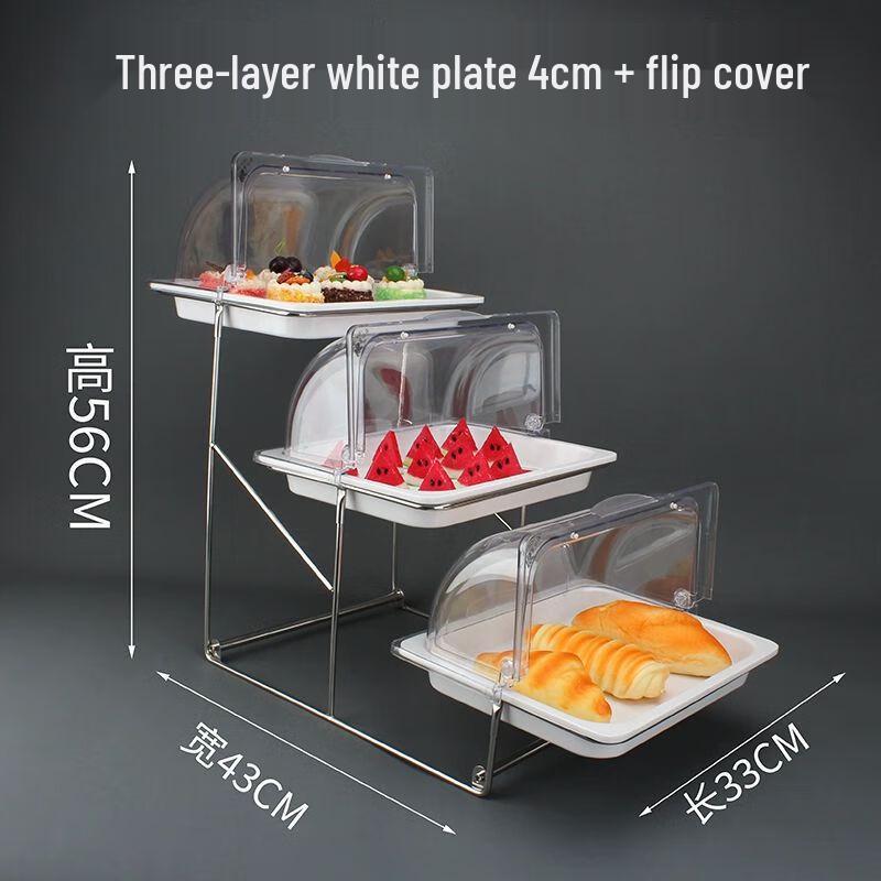 Creative Three-Tier Melamine Serving Stand