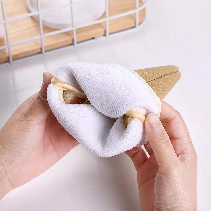 Shower Spa Exfoliator Two-sided Bath Gloves Body Cleaning Scrub Mitt Rub Washcloth Body Scrubber Rubbing Towel Gloves
