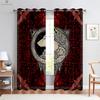 Animal Theme Decorative Curtains, Wolf, Starry Sky, Fantasy Pattern, Bedroom, Kitchen, Study, Living Room, Customized