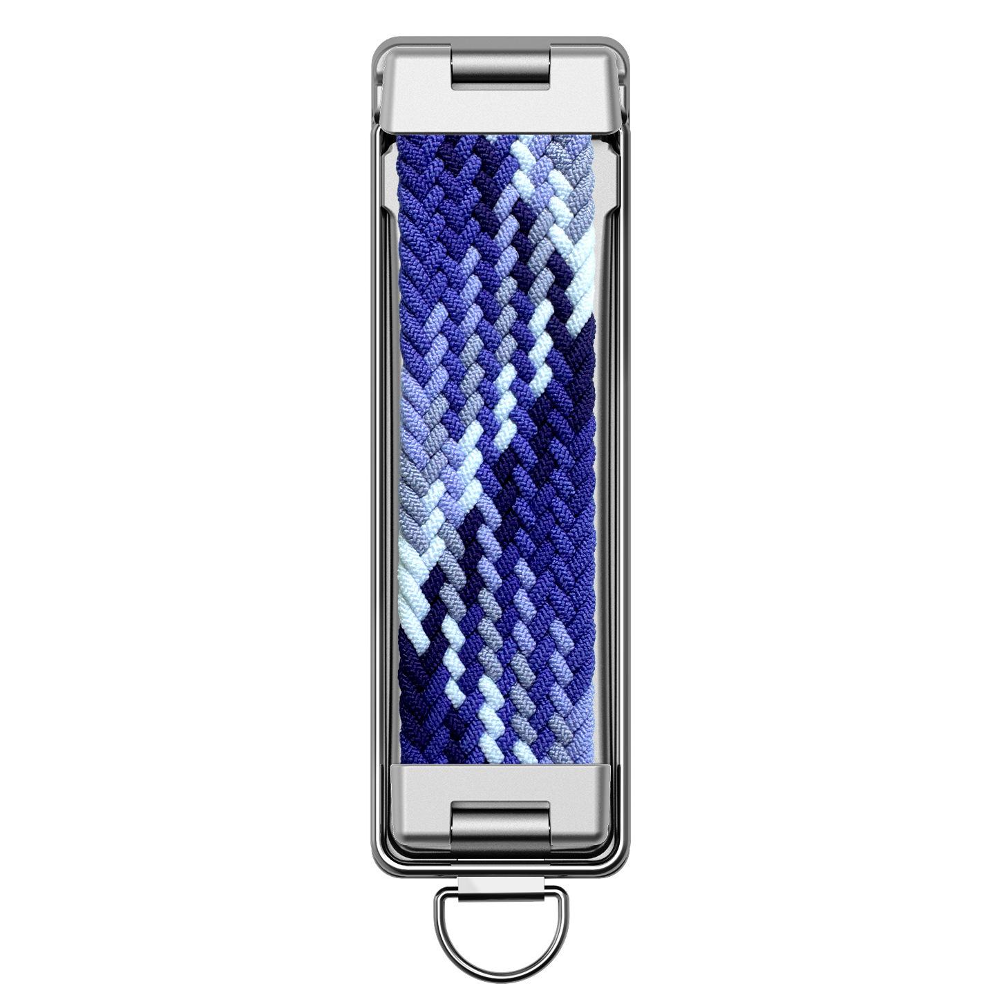 Rainbow Strip Foldable Phone Holder with Lanyard and Desktop Stand Phone Stand