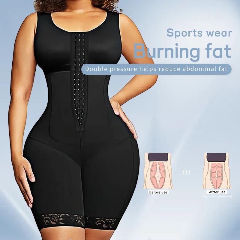 Plus Size One Piece Body Shaper Tummy Control Butt Lifting Open Crotch Waist Shapewear