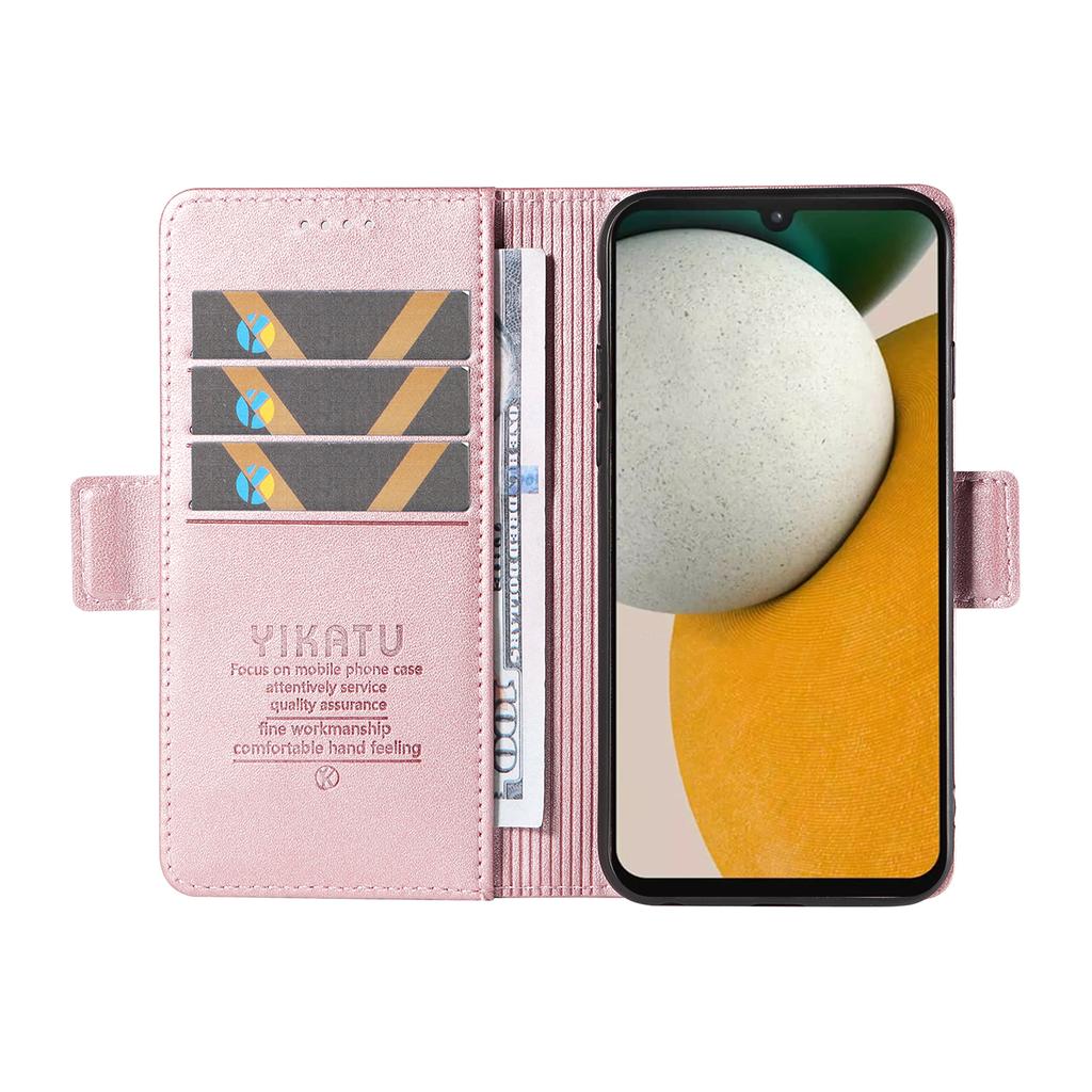 YIKATU YK-003 Für Samsung Galaxy A15 4G Lederhülle Brieftasche Kartenfächer Handyhülle Großhandel