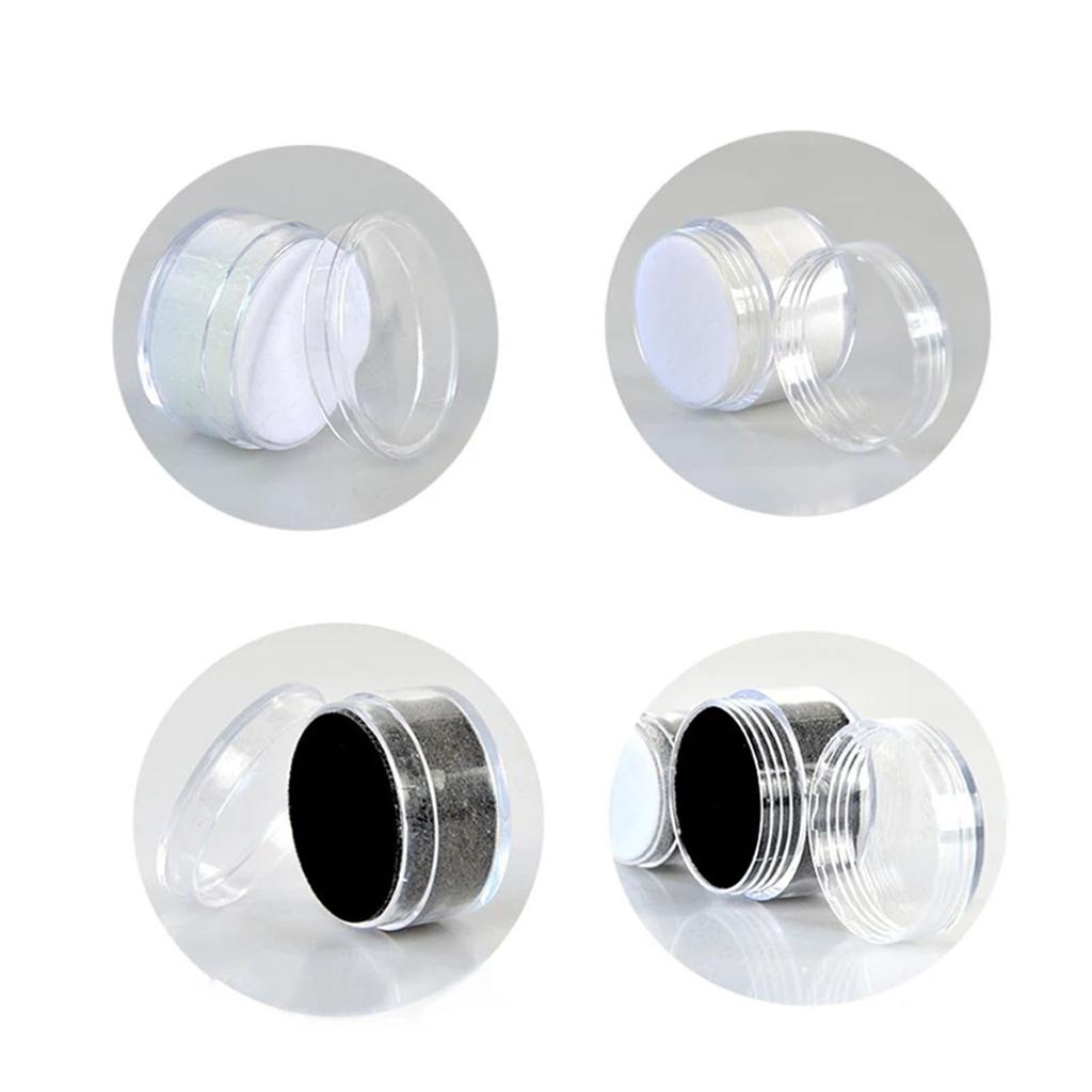 Acrylic Jewelry Display Box with 9 Slot for Gemstones Storage and Rings Showcase Featuring Clear Lid and Sponag Interior