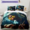 3PC Custom Name "Rap Star Smoke Style" Bedding Set Printed  Bedding Set Duvet Cover Closure Includes 1 Duvet Cover & 254 Pillowcases for Bedroom
