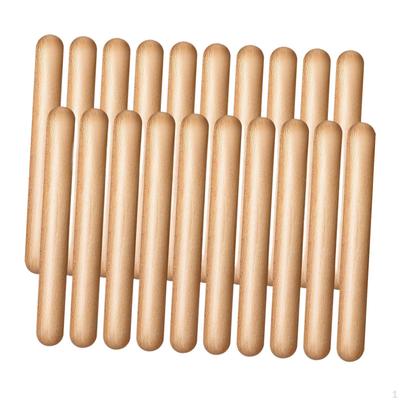 20 Pièces Bâtons Rythmiques en Bois Jouet de Percussion Jeu Robuste Coordination Œil-Main Instruments pour Bébé