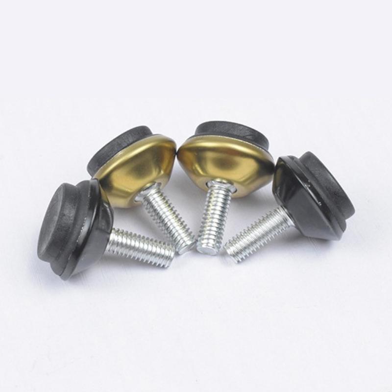 4 stk Justerbare Metal Møbelafbalanceringsfødder Ben M6*15*23Mm Gevindskruer Til Skab Bord Stol Maskine Base