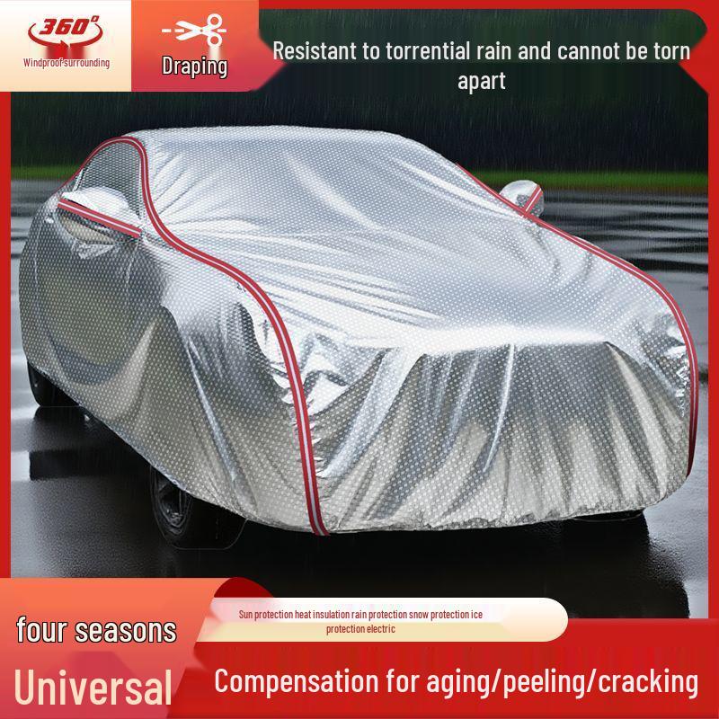 All-Season Oxford Cloth Car Cover: Sunshade, Heat Insulation, Wind & Rain Protection Custom-fit for Specific Car Model
