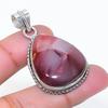 Natural Mookaite Gemstone Handmade 925 Sterling Silver Pendant 1.69" AP-15494