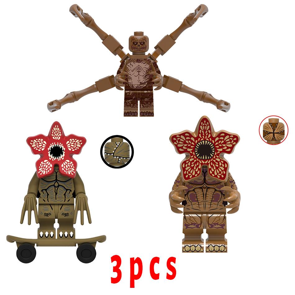 Stranger Hrůzostrašná Květina Požírající Lidi Eleven Modelová Figurka Stavebnice Kostky Hračky Pro Děti dárek k narozeninám