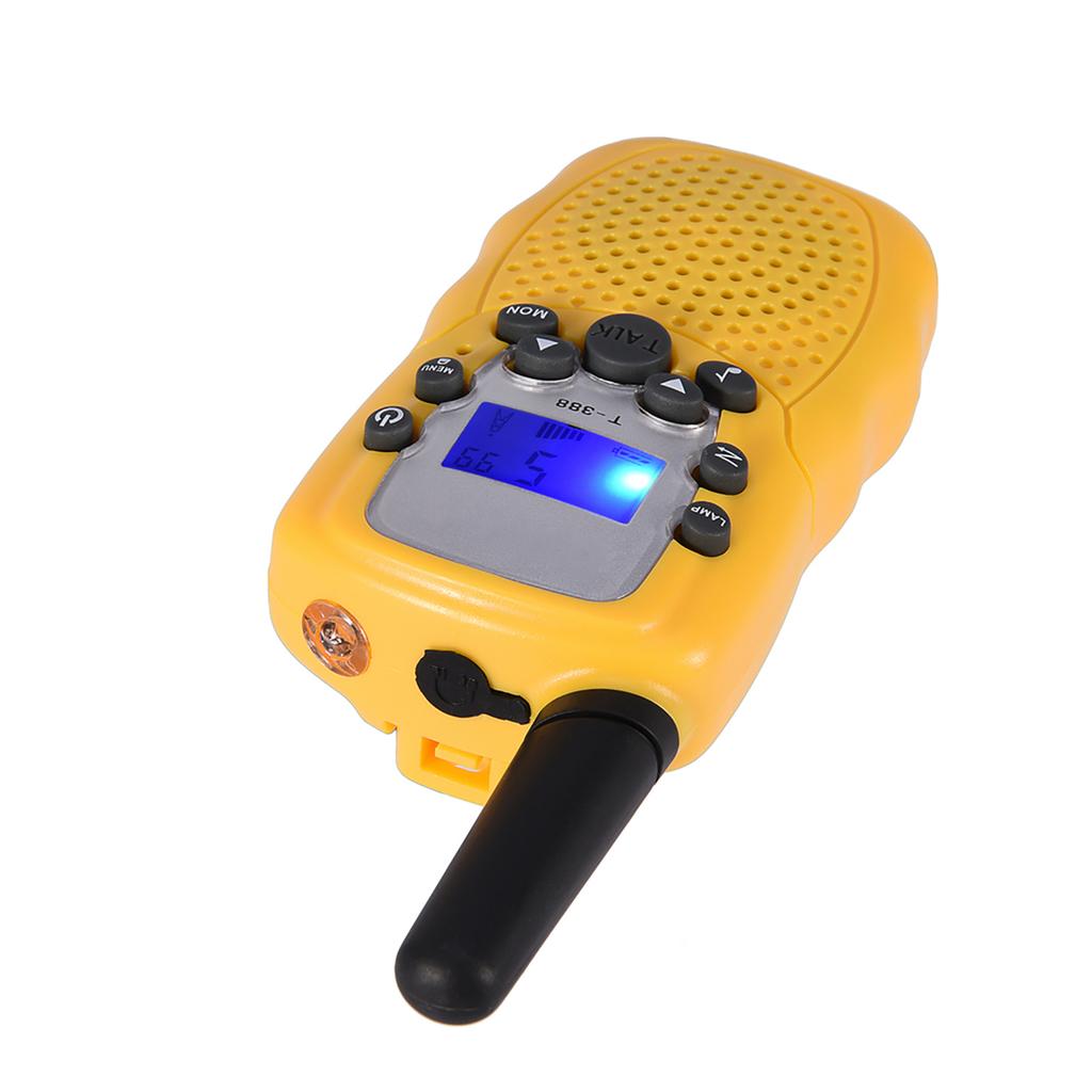 2PCS 3KM Range Multi Channels  S 2 Way Radio Kids Toy for Outdoor Activity Black