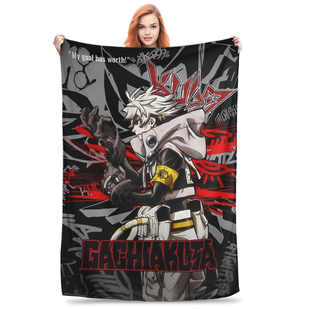 Gachiakuta Manga Rudo Stuff Blankets Super Soft Flannel Zanka Riyo Enjin Throw Blanket Comfortable Rug Piece