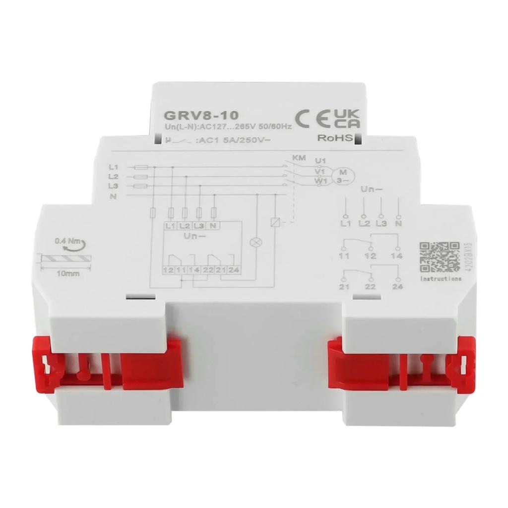 Adjustable Threshold Voltage Relay for 3 Phase Voltage Monitoring with External Current Transformer Connection