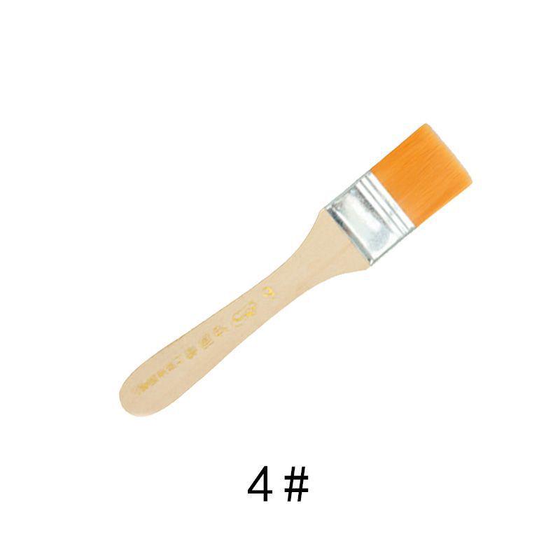 Gold Leafing Soft Bristle Wool Brush with Wooden Handle – Nylon, Glue, Protective Oil & Dusting Paint Brush