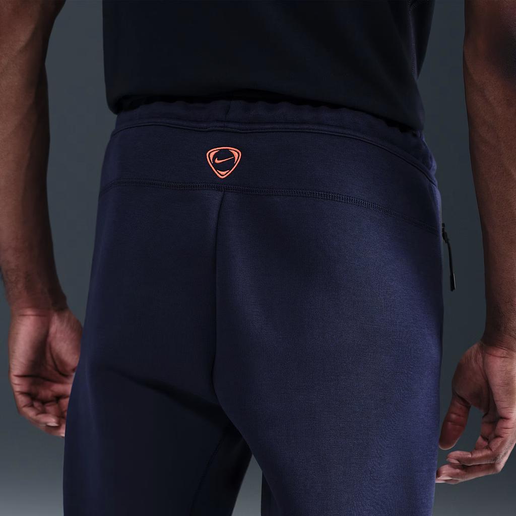 Nike FC Soccer Bottoms Men's Midnight Blue/Bright Mango Moderate Cuffed Pants HQ1901-410