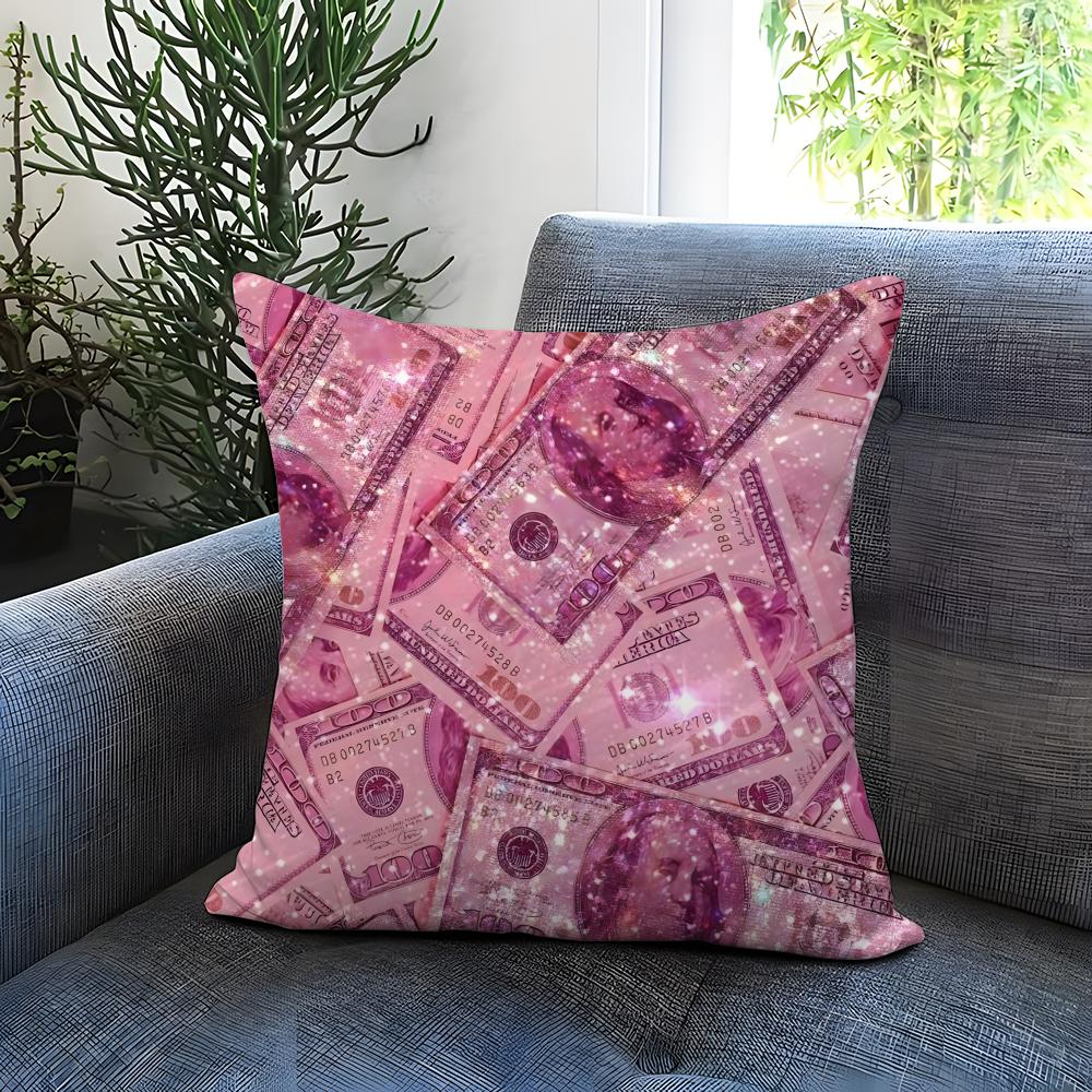 play money Cushion Cover Comfortable Reversible Pillow Cover Ideal for Car Sofa Bedroom & Beyond