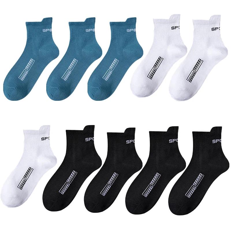 5/10 Paare/Lot Herrensocken Hohe Qualität Lässig Atmungsaktiv Herren Baumwolle Lauf Sportsocken