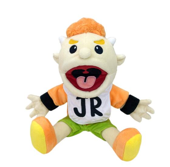 Anime Jeffy Friends Hand Puppet Cartoon Plushie Toy Soft Cartoon Funny Finger Puppet Toy for Brithday Party Toys