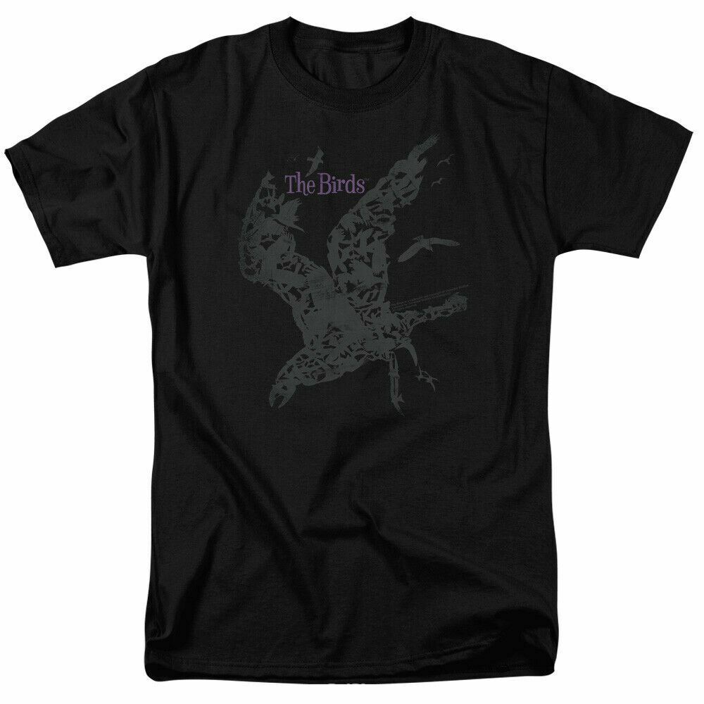 The Birds Poster T Shirt Mens Licensed Classic Movie Tee Orson Welles Black S